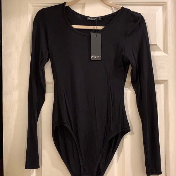 Nasty Gal Black Bodysuit - Picture 1 of 2